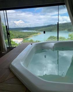 Rancho Ninho do sabiá com vista ampla do Lago Corumbá IV - 9