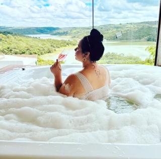 Rancho Ninho do sabiá com vista ampla do Lago Corumbá IV - 0