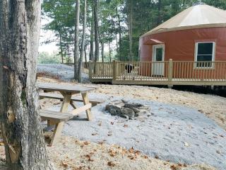 Riverside Mongolian Yurt Glamping Retreat for Six in Virginia - 0