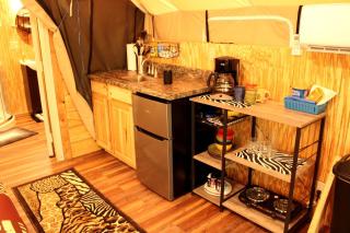 African-Themed Safari Tent for Glamping in West Virginia - 9