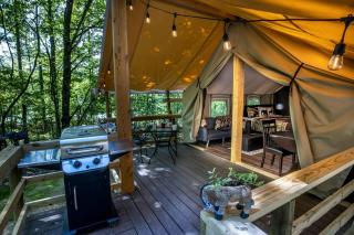 African-Themed Safari Tent for Glamping in West Virginia - 6