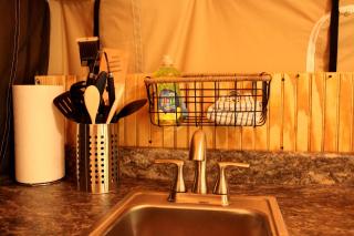 African-Themed Safari Tent for Glamping in West Virginia - 1