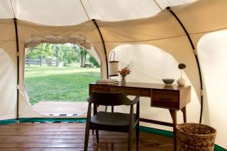 Charming Couples' Bell Tent Rental with Air Conditioning in Texas Hill Country - 8
