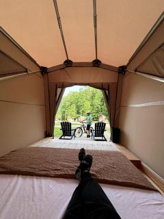Safari Tent Glamping in Kentucky with AC and Access to Biking Trails - 8