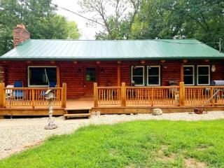Charming Log Cabin Getaway with Private Hot Tub near Decatur, Illinois - 0