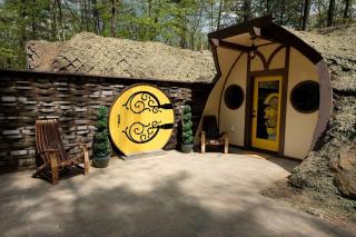 Charming Luxury Hobbit House with Private Hot Tub in Tranquil Woodlands on Littlefield Pond in Springvale, Maine - 0