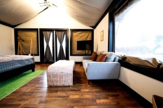 Romantic Safari Tent with Grill and Hot Tub in Cedar Bluff, Alabama - 9