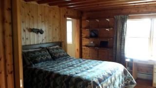 Rustic Camping Cabin with Fireplace in Private Woods near Bangor, Maine - 7