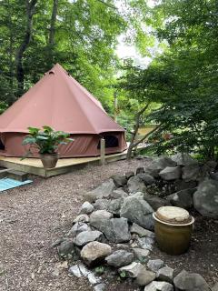 Romantic Botanical Bell Tent for a Fantastic Glamping Experience in Southbury, Connecticut - 2