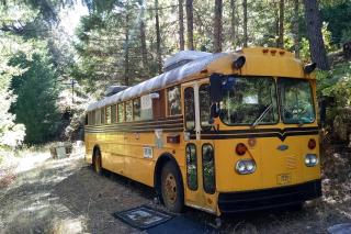 Unique Renovated School Bus for Camping in the Klamath National Forest, California - 0