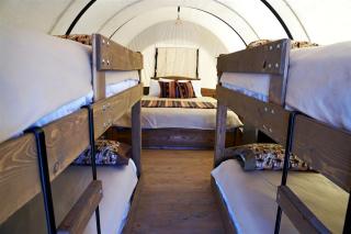 Rustic Conestoga Glamping Covered Wagon for Amazing Getaways to Oklahoma Farm - 1