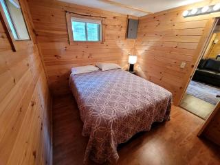 Cozy Lakeside Log Cabin with Kayaks & Arcade Access near Trails in Bitely, Michigan - 7