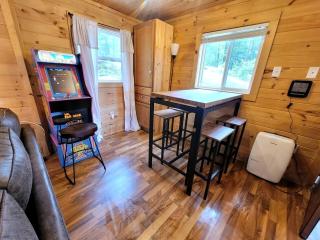 Cozy Lakeside Log Cabin with Kayaks & Arcade Access near Trails in Bitely, Michigan - 4