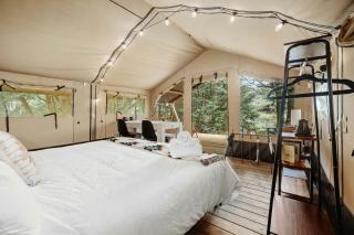 Impressive Romantic Safari Tent with Outdoor Sauna in New Hampshire - 1