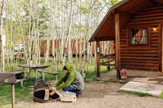 Colorado Glamping Adventures in Golden Gate Canyon Park, in this Cute Cabin Rental - 3