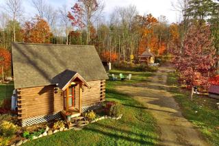 Cozy Log Cabin with an Indoor Fireplace Located on 70 Forested Acres in Leicester, Vermont - 6