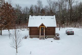Cozy Log Cabin with an Indoor Fireplace Located on 70 Forested Acres in Leicester, Vermont - 3