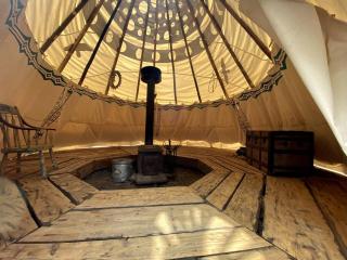 Authentic Tipi Set in the Stunning Woodland of the White Mountain National Forest, New Hampshire - 3