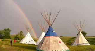 Authentic Lakota Tipi for Glamping in South Dakota - 0