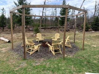 Secluded Rustic Cabin with Hot Tub Near Pere Marquette River in Big Rapids, Michigan - 1