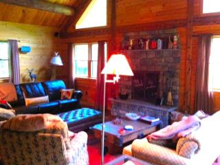 Cozy Log Cabin with a Private Hot Tub near Beartown State Forest, Massachusetts - 3