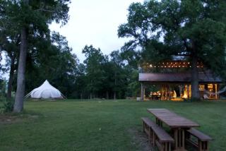 Beautifully Furnished Bell Tent Rental for a Vacation in Elgin, Texas - 6