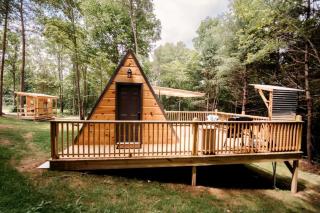 Cozy Modern A-Frame with Private Access Trail to Black Creek in Robbins, Tennessee - 0