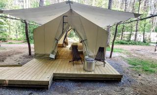 Classic Safari Tent in the Heart of the Adirondack Wilderness, near Lake George, New York - 4