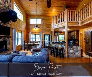 Classic Log Cabin with Hot Tub and Firepit near Hochatown, Oklahoma - 5