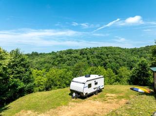 Charming Riverside Camper with Pool, Pickleball & Trails near Blue Ridge, Georgia - 0