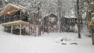 Rustic Tree House with Woodland Valley Views in Elba, Minnesota - 6