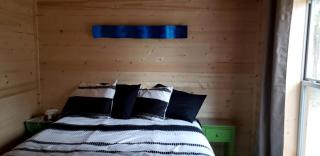 One Bedroom Log Cabin for Family and Pet Friendly Glamping in Pipe Creek, Texas - 2