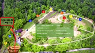Creekside Glamping Heaven with Comfy Interior in Cosby, Tennessee - 1