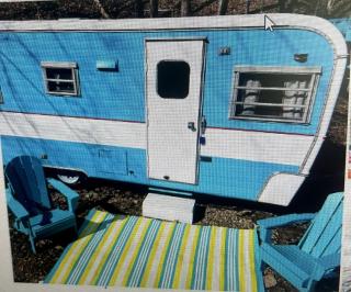 Colorful Vintage Airstream Great for Adventure Lovers in Indiana - 0
