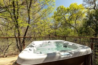 Magical Treehouse with Slide by Brazos River for Family Glamping Adventures in Texas - 2