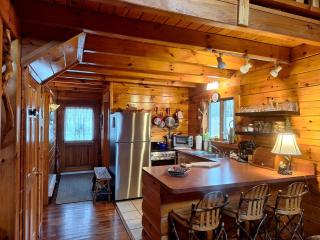 Charming Creekside Log Cabin with Wood Burning Stove Overlooking the Neshannock Creek, Western PA - 8
