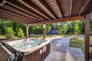 Riverfront A-Frame Retreat with Hot-Tub, Fire Pit and Dock in Maryland - 6