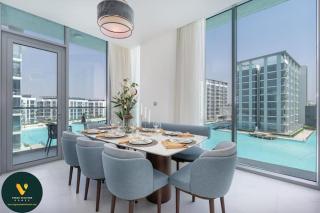 Vogue Al Maktoum City, District One Residence, within a short drive from Downtown Burj Khalifa and Dubai Mall, Three Bedroom Apartment plus Kids Room with Large Balcony - 8