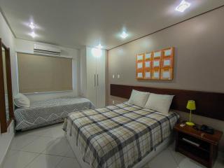 Quarto e Sala completo com Cozinha, Ar condicionado, Wifi e Camareira - 6