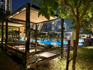 Balcony Bliss 1BR with City View Pool & Gym - 8