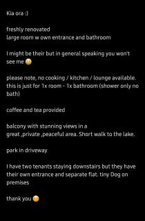 private entrance, bathroom,great views of the lake - 5