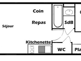 Studio - Cabine Les Saisies, 4 pers, Balcon Sud - FR-1-293-312 - 5
