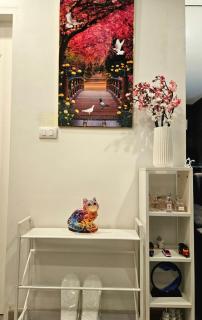 Free Airport Pick Up ! 12th Floor Cozy Studio Room, 5 mins walk to IconSiam & BTS - 7