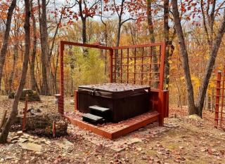Red A Frame Shenandoah Escape Fire Pit BBQ - 8