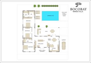 LUX 3BR and 2BA Villa with Pool Mango Villa by Bocobay - 2