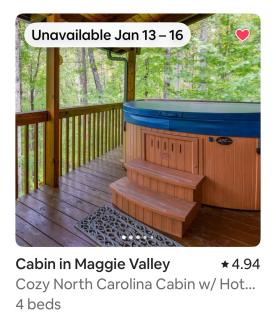 Cozy Maggie Valley Hot tub cabin - 8