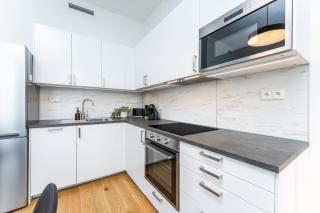 Modern Prague Smichov Apartment w Balcony by Rentero - 6