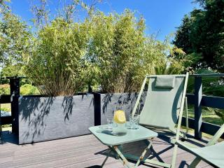 Scorfel Lodge, Northwood, Bain nordique, terrasse - 9