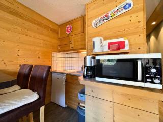 Résidence Asters - Appartement 4 pers sud chambre cabine pieds pistes MAE-6803 - 6