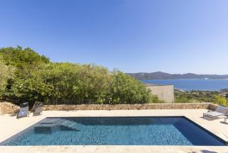 Villa MARINARCA sitew Porto Vecchio Marina di Fiori Vue mer piscine chauffée Clim plage à pied tennis - 5